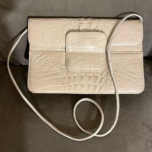 Sondra Roberts Croc Embossed Bag